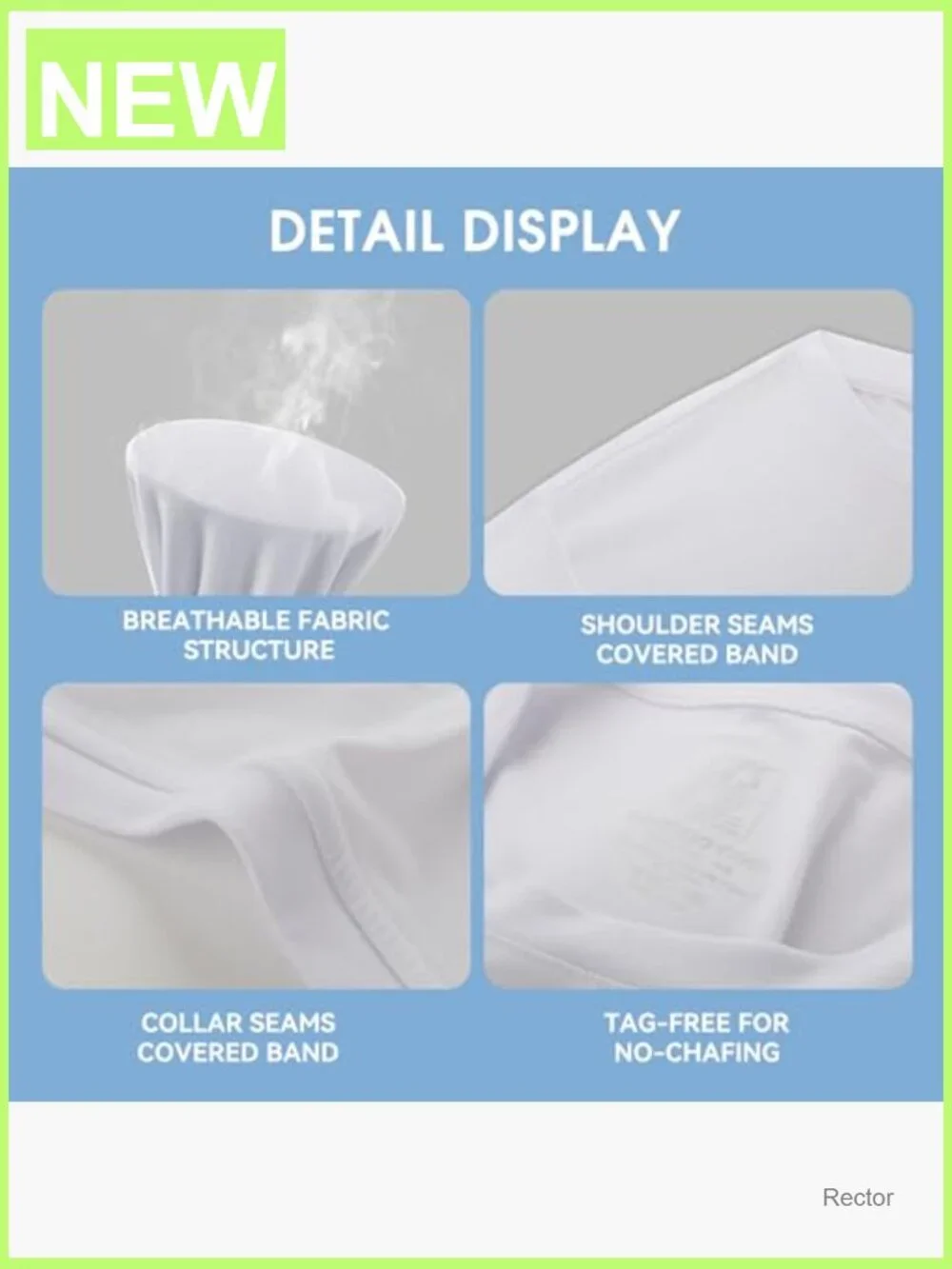 Slim Fit Crewneck Undershirts 3 Pack Moisture Wicking Soft Stretch Breathable